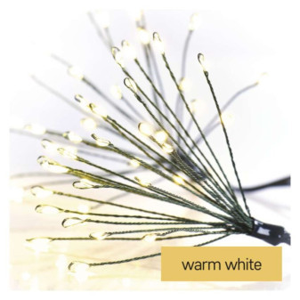 LED light chain - light clusters, nano, 5,2 m, indoor, warm white, timer