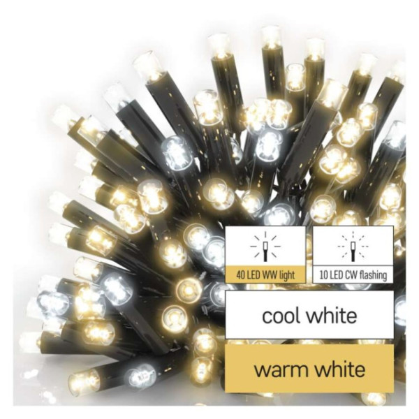 Profi LED connecting chain flashing - icicles, 3 m, outdoor, warm/cold white