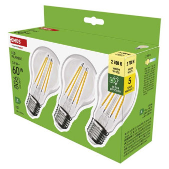 LED žiarovka A60 A CLASS/ E27 / 3,8 W (60 W) / 806 lm / teplá biela