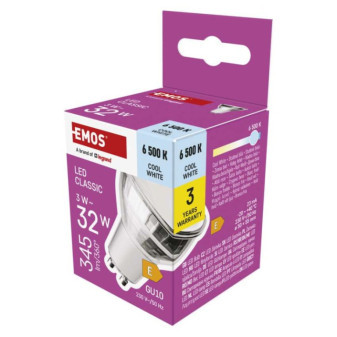 LED-Lampe Classic MR16 silber/ GU10 / 3 W (32 W) / 345 lm / kaltweiß