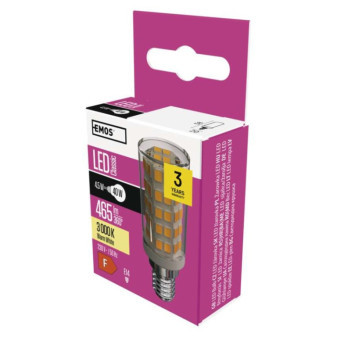 Klasická JC LED žiarovka do digestora / E14 / 4,5 W (40 W) / 465 lm / teplá biela