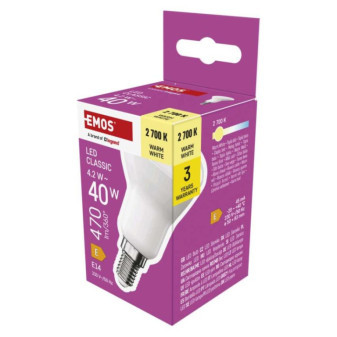 LED-Lampe Classic R50 / E14 / 4,2 W (40 W) / 470 lm / warmweiß