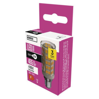 Klasická JC LED žiarovka do digestora / E14 / 4,5 W (40 W) / 465 lm / neutrálna biela