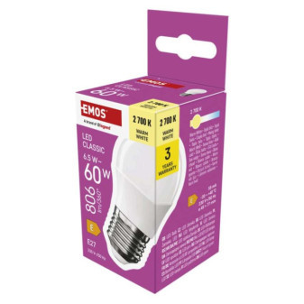 LED-Lampe Classic Mini Globe / E27 / 6,5 W (60 W) / 806 lm / warmweiß