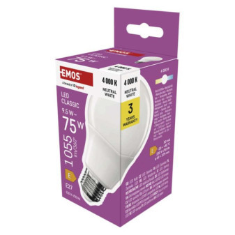 LED-Lampe Classic A60 / E27 / 9,5 W (75 W) / 1055 lm / neutralweiß