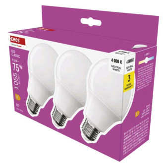 LED-Lampe Classic A60 / E27 / 9,5 W (75 W) / 1055 lm / neutralweiß