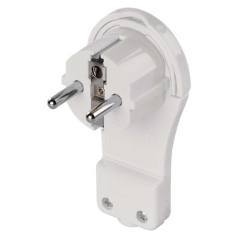 Angled fork for extension cable, white
