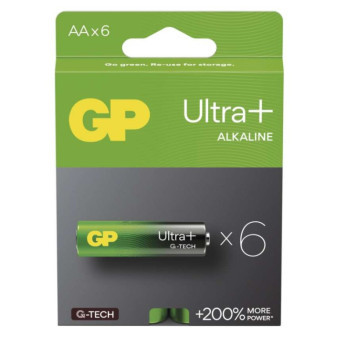 Alkalibatterien GP Ultra Plus AA (LR6), 6 Stück