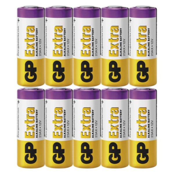Alkalická speciální baterie GP 23AFX (MN21, V23GA) 12 V, 10 ks