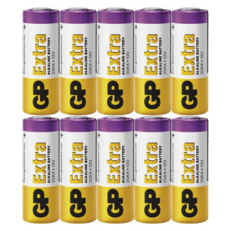 Alkaline special batteries GP 23AFX (MN21, V23GA) 12 V, 10 pcs