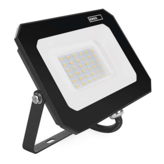 LED reflektor SIMPO 30 W, čierny, neutrálna biela