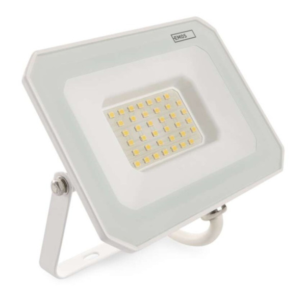 LED reflektor SIMPO 30W, biely, IP65, 3000 lm, neutrálna biela
