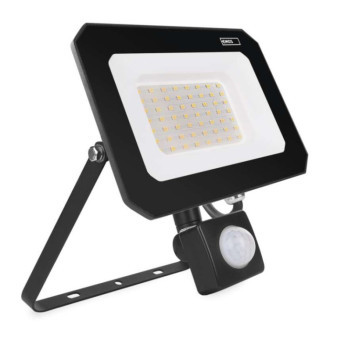 LED reflektor SIMPO so senzorom pohybu, 50 W, čierny, neutrálna biela
