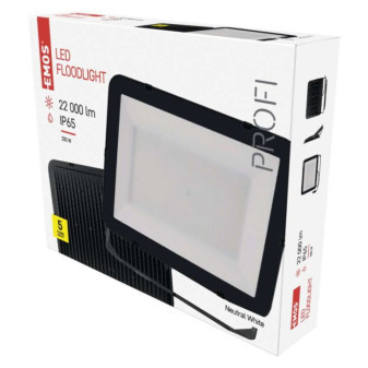 LED reflektor INOVO 200W, antracitový, neutrálna biela