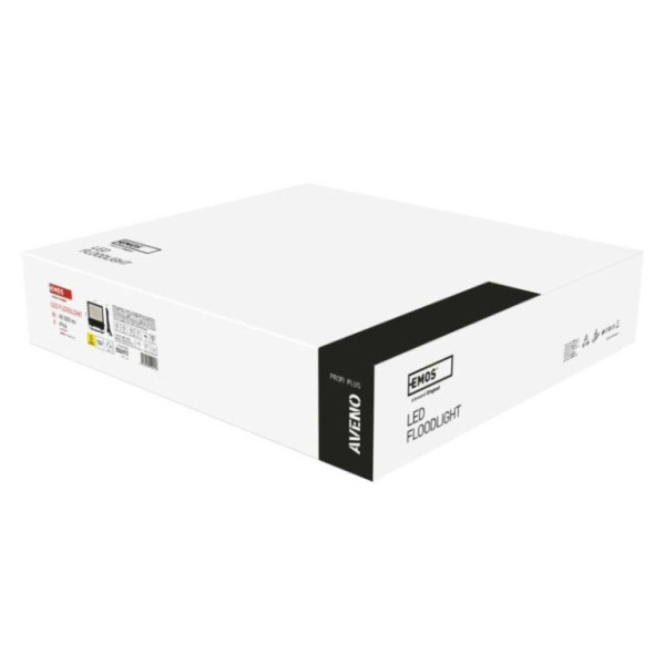 LED reflektor AVENO 300W, čierny, neutrálna biela