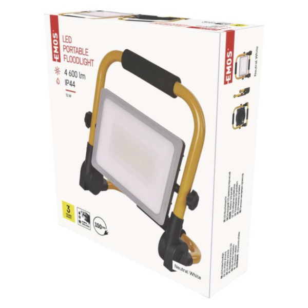 ILIO portable LED spotlight, 51W, yellow, neutral white