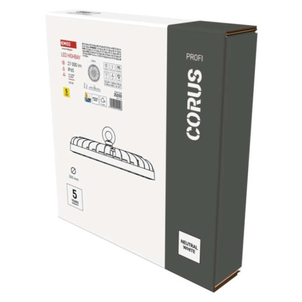 LED industrial pendant luminaire HIGHBAY CORUS 225W