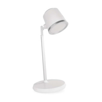 LED-Tischleuchte ABBIE, wiederaufladbar, weiß