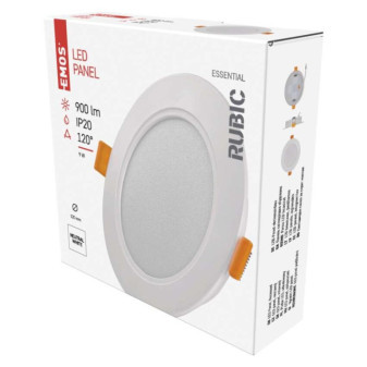 LED-Einbauleuchte RUBIC, rund, 9W neutralweiß
