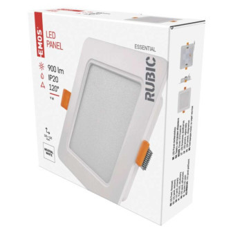 LED-Einbauleuchte RUBIC, quadratisch, 9W neutralweiß