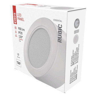 LED luminaire RUBIC, round, 9W neutral white