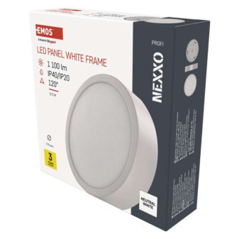 LED luminaire NEXXO, round, white, 12,5W, neutral white