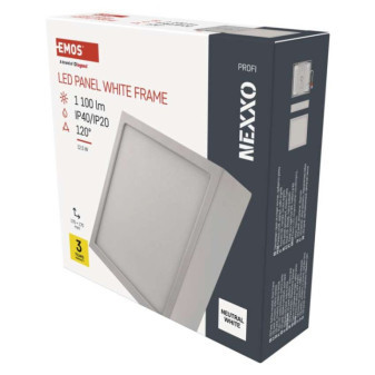 LED-Leuchte NEXXO, quadratisch, weiß, 12,5W, neutralweiß