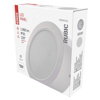 LED luminaire RUBIC, round, 18W neutral white