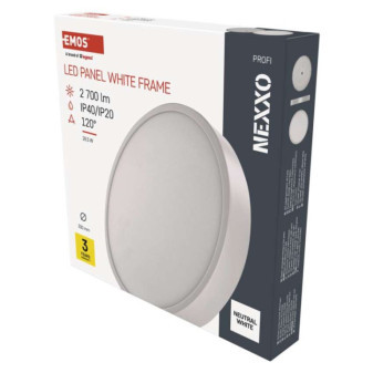 LED luminaire NEXXO, round, white, 28,5W, neutral white