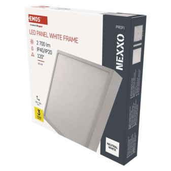 LED-Leuchte NEXXO, quadratisch, weiß, 28,5W, neutralweiß