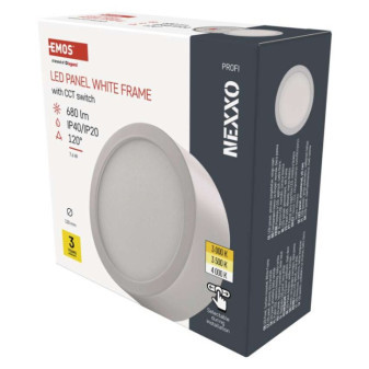 LED luminaire NEXXO, circular, white, 7,6W, with CCT change