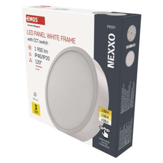 LED luminaire NEXXO, round, white, 21W, with CCT change
