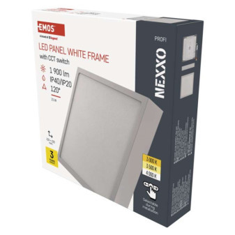 LED-Leuchte NEXXO, quadratisch, weiß, 21W, mit CCT-Wechsel