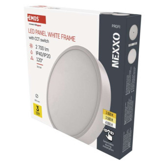 LED luminaire NEXXO, round, white, 28,5W, with CCT change