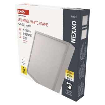 LED-Leuchte NEXXO, quadratisch, weiß, 28,5W, mit CCT-Wechsel