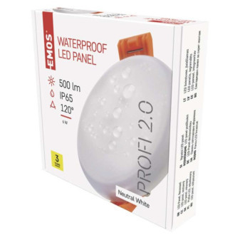 LED-Einbauleuchte VIXXO, rund, weiß, 6W neut. Weiß, IP65