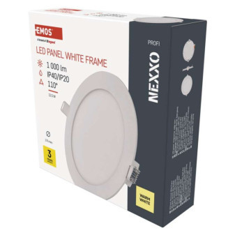 LED-Einbauleuchte NEXXO, rund, weiß, 12,5W, warmweiß