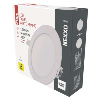 LED-Einbauleuchte NEXXO, rund, weiß, 12,5W, neutralweiß