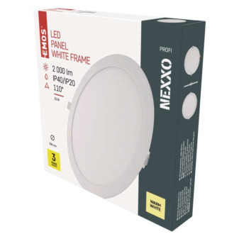 LED-Einbauleuchte NEXXO, rund, weiß, 25W, warmweiß