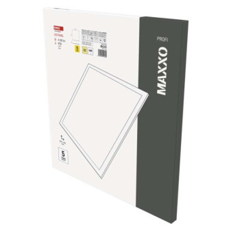 LED panel MAXXO 60×60, štvorcový zapustený biely, 36W teplá biela UGR