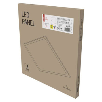 LED panel PROXO 60×60, zapustený biely, 40W neutr. b. UGR CRI>95