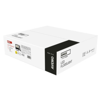LED reflektor AVENO 100W, čierny, neutrálna biela