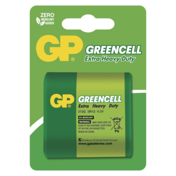 Zinková baterie GP Greencell (4,5V) 3R12