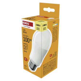 Żarówka LED Basic A60 / E27 / 15,3W (100 W) / 1521 lm / ciepła biel