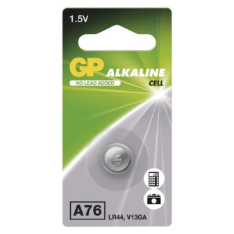 Alkalická gombíková batéria GP A76F (LR44)