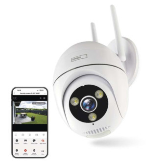 GoSmart IP-800 WASP Schwenkbare Außenkamera mit WiFi, weiß