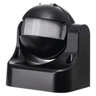 PIR senzor (snímač pohybu) IP44 1200W, čierny