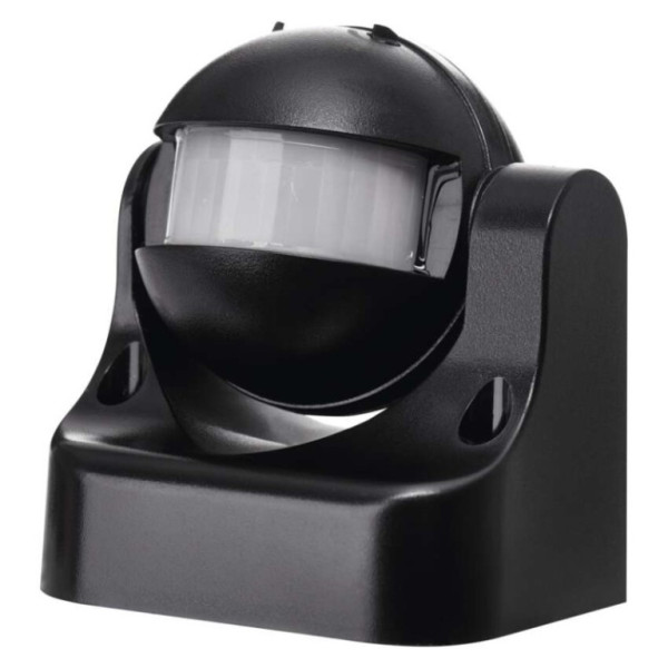 PIR senzor (snímač pohybu) IP44 1200W, čierny