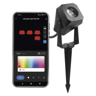 GoSmart LED-Strahler für den Außenbereich, Erweiterungsset, 1 Teil, 1,5 W, RGBIC dimmbar, WiFi