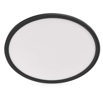 LED-Leuchte FLORI rund, schwarz, 22W, neutralweiß